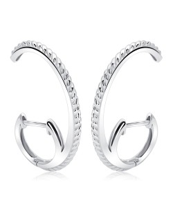 Nifty Unique Shaped Silver Stud Earring HO-2471